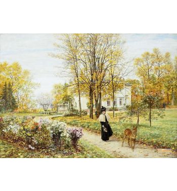 Promenade On An Autumn Day