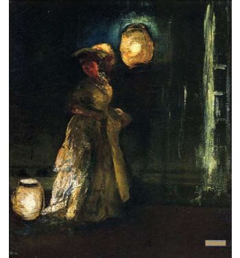 Girl with Japanese Lanterns