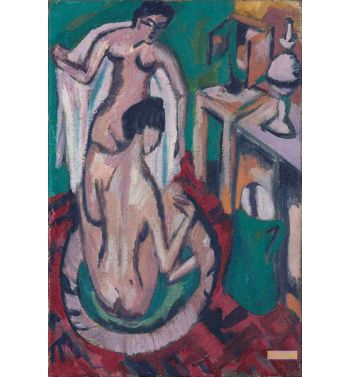 Two Nudes In A Shallow Tub, C 1912 1913 1920