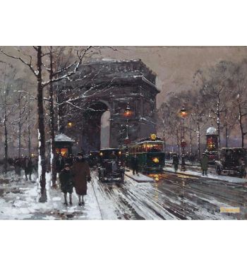 Arc De Triomphe In Winter