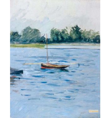 Boat At Anchor On The Seine, 1
