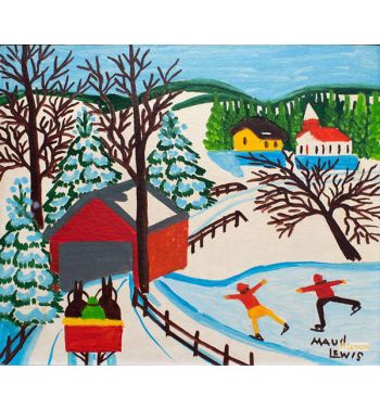 Covered Bridge With Skaters