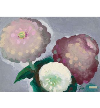 3 Zinnias 1921