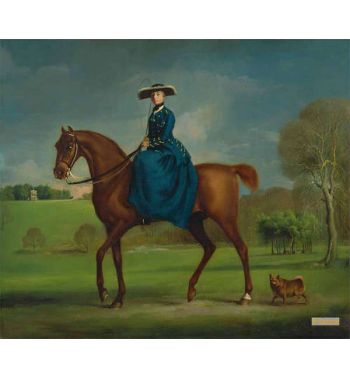 The Countess Of Coningsby In The Costume Of The Charlton Hunt