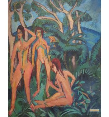 Bathers Beneath Trees