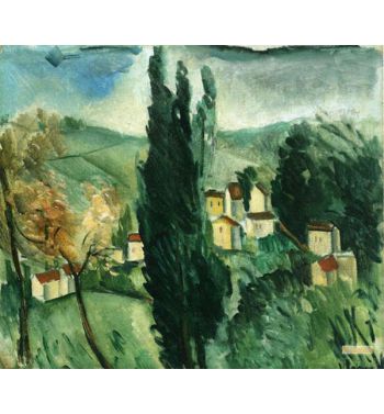 Landscape With Three Cypresses