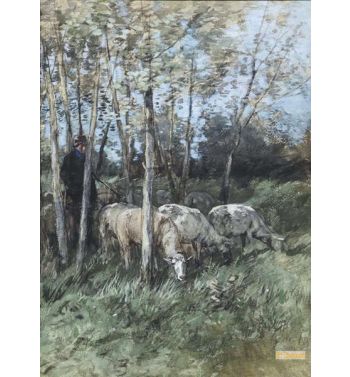 Tending The Sheep 1881