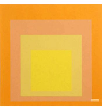 Interaction Of Color, Homage To The Square, Yellow, 1973