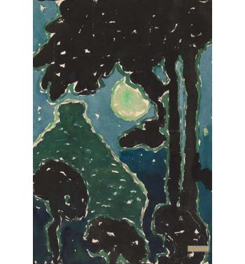 House With Tree Green 1918