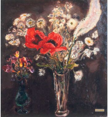 Still Life With Poppies And A Bouquet Of Violets, C, 1935