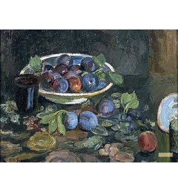 Still Life Of Plums
