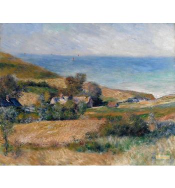View Of The Seacoast Near Wargemont In Normandy