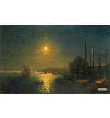 Moonlit View Of The Bosphorus