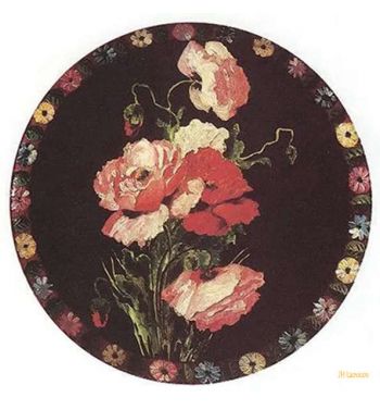 Tray With Poppies