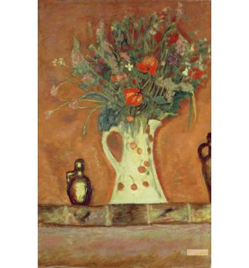 Flowers On A Mantelpiece