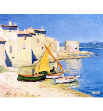 The Port Of La Ponche, Saint Tropez, 1905