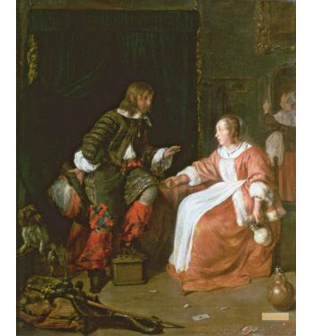 A Maid And An Officer C1660 70