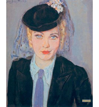 Lady With Hat And Voile, C, 1935