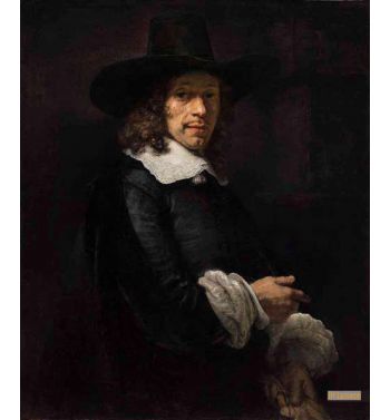 Gentleman With A Tall Hat And Gloves