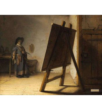 Artist In His Studio
