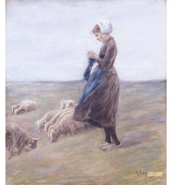 Shepherdess; Schafhirtin 1887
