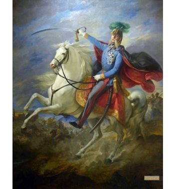 Julius Jacob Von Haynau Leading His Troops In Battle