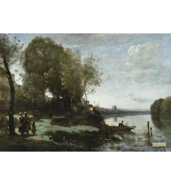 River With A Distant Tower