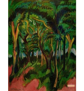 Forest Heart With Pink Foreground