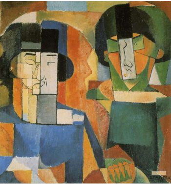 Portrait Of Gentlemen Kawashima And Foujita