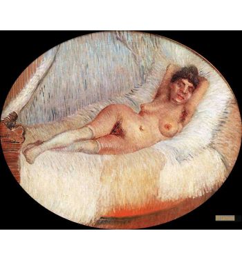 Nude Woman On A Bed