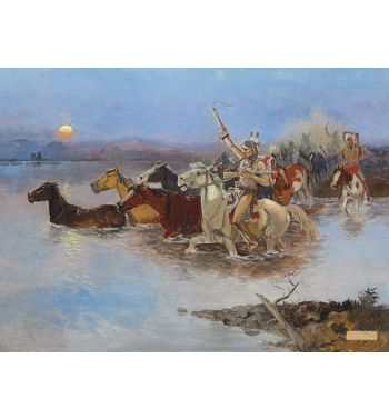 Crossing The River, c1895