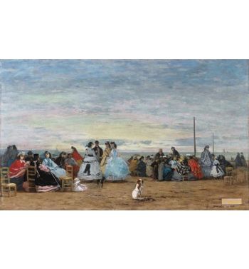 Scene On The Beach Trouville 1864
