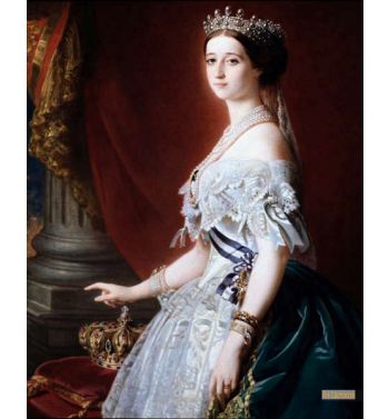Portrait Of The Impress Of France Eugenie Eugenia De Montijo