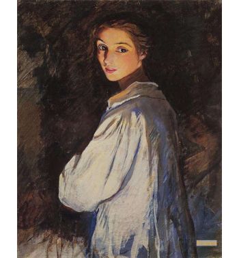 Girl With A Candle, Self Portrait