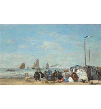 Beach Scene At Trouville 1863