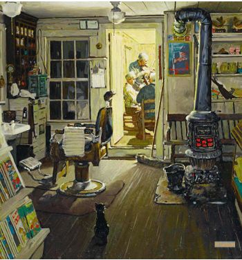 Color Study for shuffleton's Barbershop