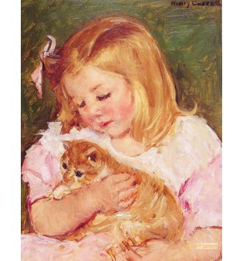 Sara Holding A Catn