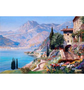 Village Near the Lake