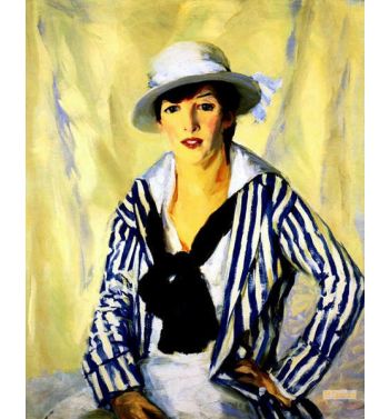 Viv In Blue Stripe 1914