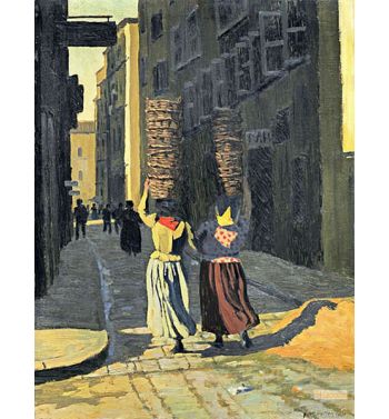 Women Carrying Baskets In Marseille