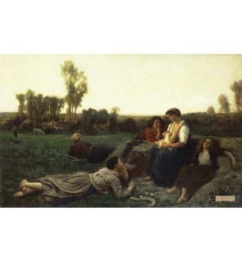 The Haymakers At Rest; Le Repos De Hayes 1873