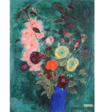 Still Life With Flowers In A Blue Vase, C, 1930