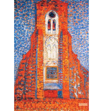 Sun, Church In Zeeland, Zoutelande Church Facade