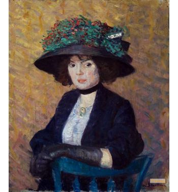 Woman With Green Hat