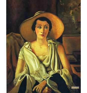 Portrait Of Madame Paul Guillaume With A Large Hat