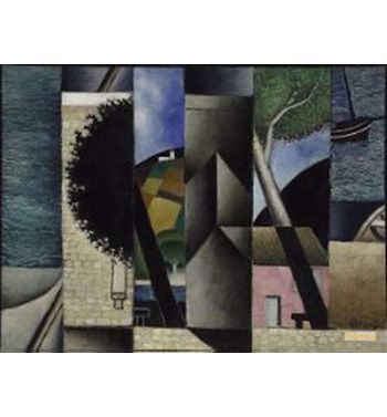 Landscape, Marine, Composition Cubiste