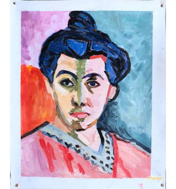 The Green Line Portrait Of Madame Matisse 
