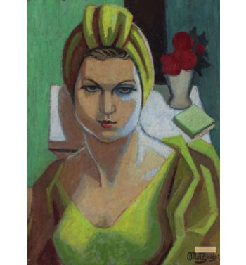 Portrait Of Woman In Green