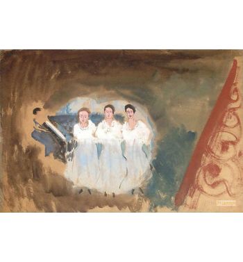 Spotlight Or Singing Trio, From The Theater Series, 1931