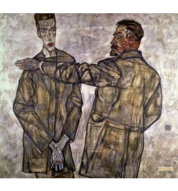 Double Portrait Of Otto And Heinrich Benesch, 1913